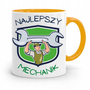Kubek Żółty Prezent Mechanika Najlepszy Mechanik
