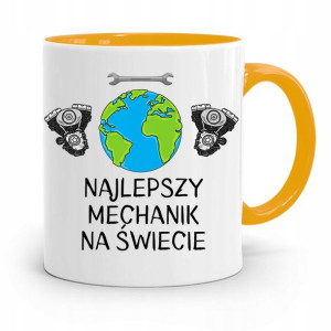 Kubek Żółty Prezent Mechanika Najlepszy Mechanik