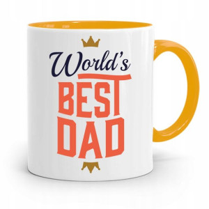 Kubek Żółty Prezent Na Dzień Ojca Best Dad