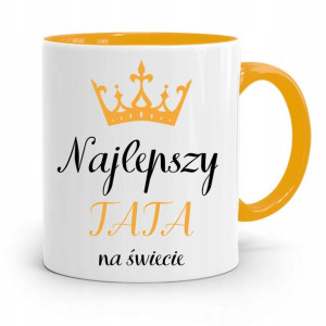 Kubek Żółty Prezent Na Dzień Ojca Najlepszy Tata