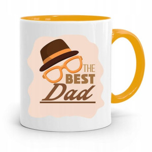 Kubek Żółty Prezent Na Dzień Ojca The Best Dad