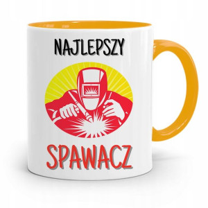 Kubek Żółty Prezent Spawacza Najlepszy Spawacz