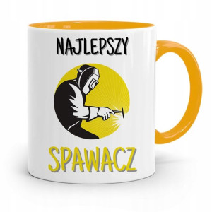 Kubek Żółty Prezent Spawacza Najlepszy Spawacz