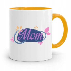 Kubek Żółty Prezent Urodzinowy Dla Mamy Matki Mom