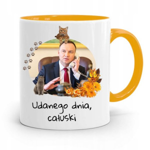 Kubek Żółty Prezydenta Andrzej Duda Pis Dla Ciebie