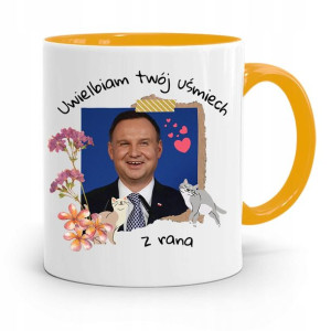 Kubek Żółty Prezydenta Andrzej Duda Pis Dla Ciebie