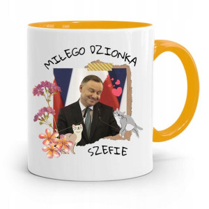 Kubek Żółty Prezydenta Andrzej Duda Pis Dla Ciebie