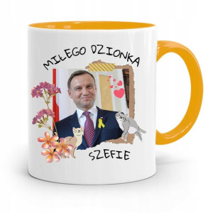 Kubek Żółty Prezydenta Andrzej Duda Pis Dla Ciebie