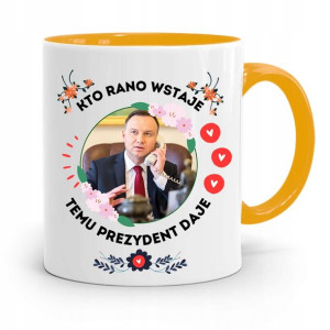 Kubek Żółty Prezydenta Andrzej Duda Pis Dla Ciebie