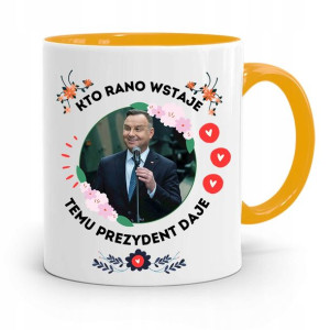 Kubek Żółty Prezydenta Andrzej Duda Pis Dla Ciebie