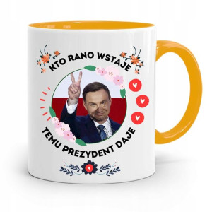 Kubek Żółty Prezydenta Andrzej Duda Pis Dla Ciebie