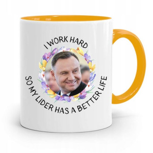 Kubek Żółty Prezydenta Andrzej Duda Pis Dla Ciebie