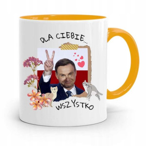 Kubek Żółty Prezydenta Andrzej Duda Pis Dla Ciebie