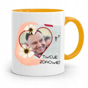 Kubek Żółty Prezydenta Andrzej Duda Twoje Zdrowie