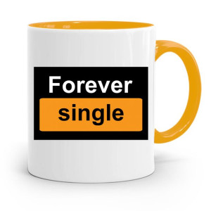 Kubek Żółty Śmieszny Zabawny Forever Single