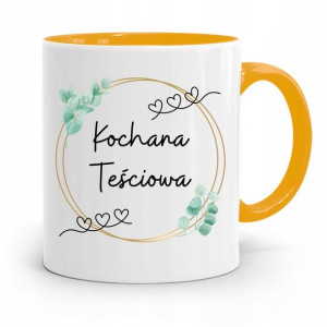 Kubek Żółty Teściowej Mamy Kochana Teściowa