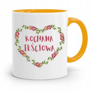 Kubek Żółty Teściowej Mamy Kochana Tesciowa
