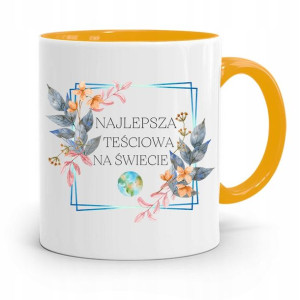 Kubek Żółty Teściowej Mamy Najlepsza Teściowa