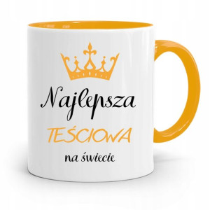 Kubek Żółty Teściowej Mamy Najlepsza Teściowa