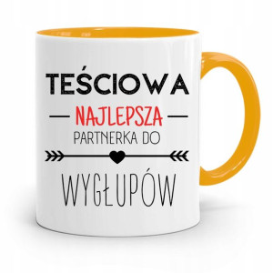 Kubek Żółty Teściowej Mamy Najlepsza Teściowa