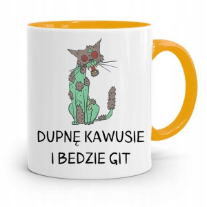 Kubek Żółty Weterynarza Dupnę Kawusie I Będzie Git