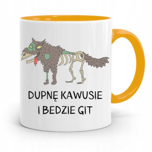 Kubek Żółty Weterynarza Dupnę Kawusie I Będzie Git
