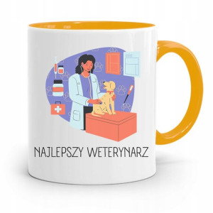 Kubek Żółty Weterynarza Najlepszy Weterynarz