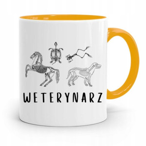 Kubek Żółty Weterynarza Weterynarz Prezent