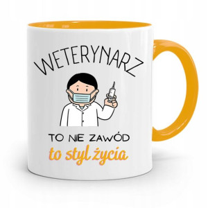 Kubek Żółty Weterynarza Weterynarz To Styl Życia