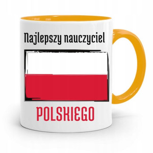 Kubek Złoty Prezent Dzień Nauczyciela Polskiego