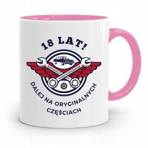 Na Urodziny 18 18te 18-te Kubek Różowy Prezent
