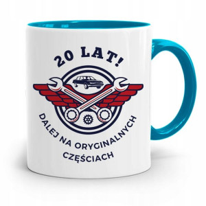 Na Urodziny 20 20te 20-te Kubek Błękitny Prezent