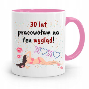 Na Urodziny 30 30te 30-te Kubek Różowy Prezent