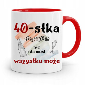 Na Urodziny 40 40te 40-te Kubek Błękitny Prezent