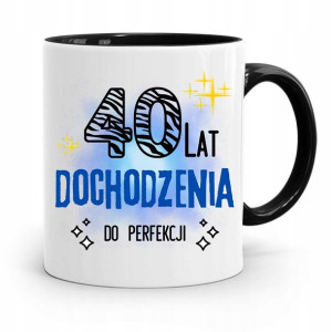 Na Urodziny 40 40te 40-te Kubek Czarny Prezent