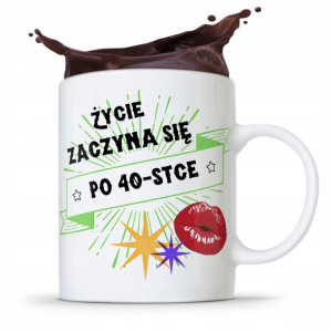 Na Urodziny 40 40te 40-te Kubek Idealny Prezent