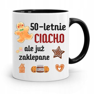 Na Urodziny 50 50te 50-te Kubek Czarny Prezent