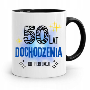 Na Urodziny 50 50te 50-te Kubek Czarny Prezent