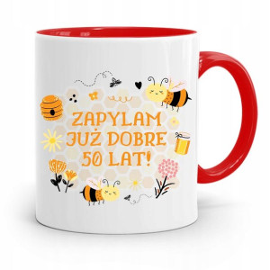 Na Urodziny 50 50te 50-te Kubek Czerwony Prezent