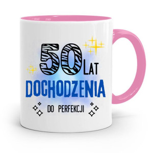 Na Urodziny 50 50te 50-te Kubek Różowy Prezent