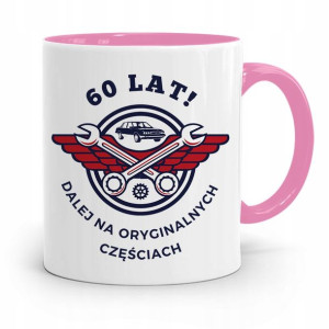Na Urodziny 60 60te 60-te Kubek Różowy Prezent