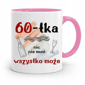 Na Urodziny 60 60te 60-te Kubek Różowy Prezent