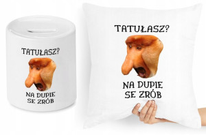 Nosacz Janusz Zestaw Poduszka + Skarbonka Prezent