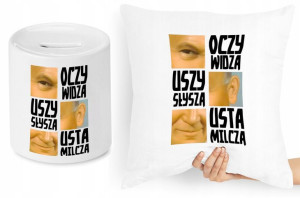 Papież Jan Paweł Ii Zestaw Poduszka + Skarbonka