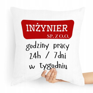 Poduszka Dla Inżyniera Na Prezent Na Urodziny