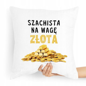 Poduszka Dla Szachisty Szachista Na Wagę Złota