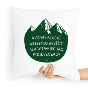 Poduszka Dzień Nauczyciela Wyjechać W Bieszczady