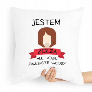 Poduszka Fryzjerki Jestem Żółżą Prezent