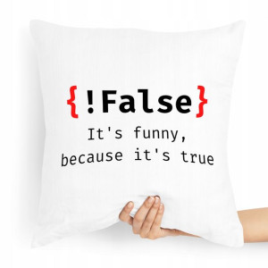 Poduszka Informatyka Programisty !false Its Funny