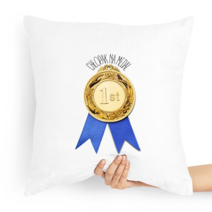 Poduszka Prezent Dla Chłopaka Chłopak Na Medal #1